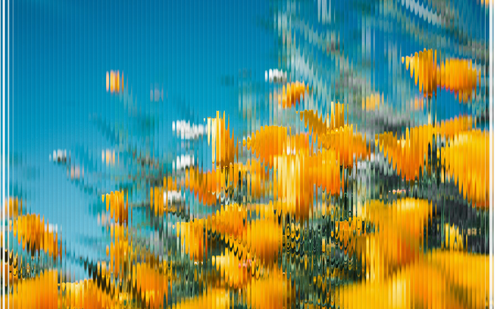 A photo refracted through Vitrine’s fluted-glass effect